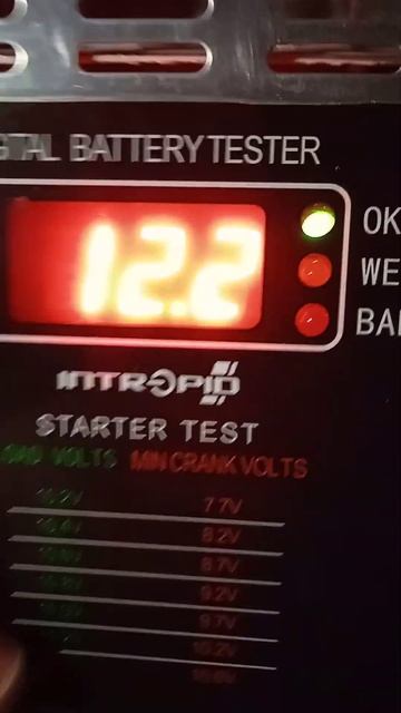 Тестер АКБ INTERPID BT-D, после ремонта. смотреть онлайн