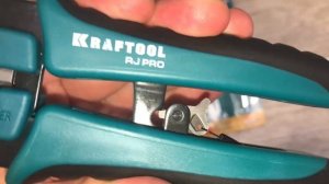 RJ-Pro кримпер универсальный, RJ45, RJ11/RJ12, KRAFTOOL, Артикул: 22698