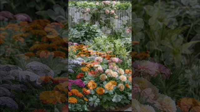ЦВЕТУЩИЙ МИКСБОРДЕР из многолетников вдоль забора #ми