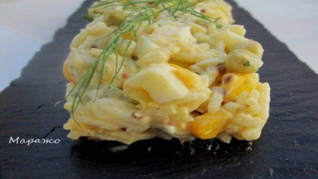 Яично-рисовый салат
