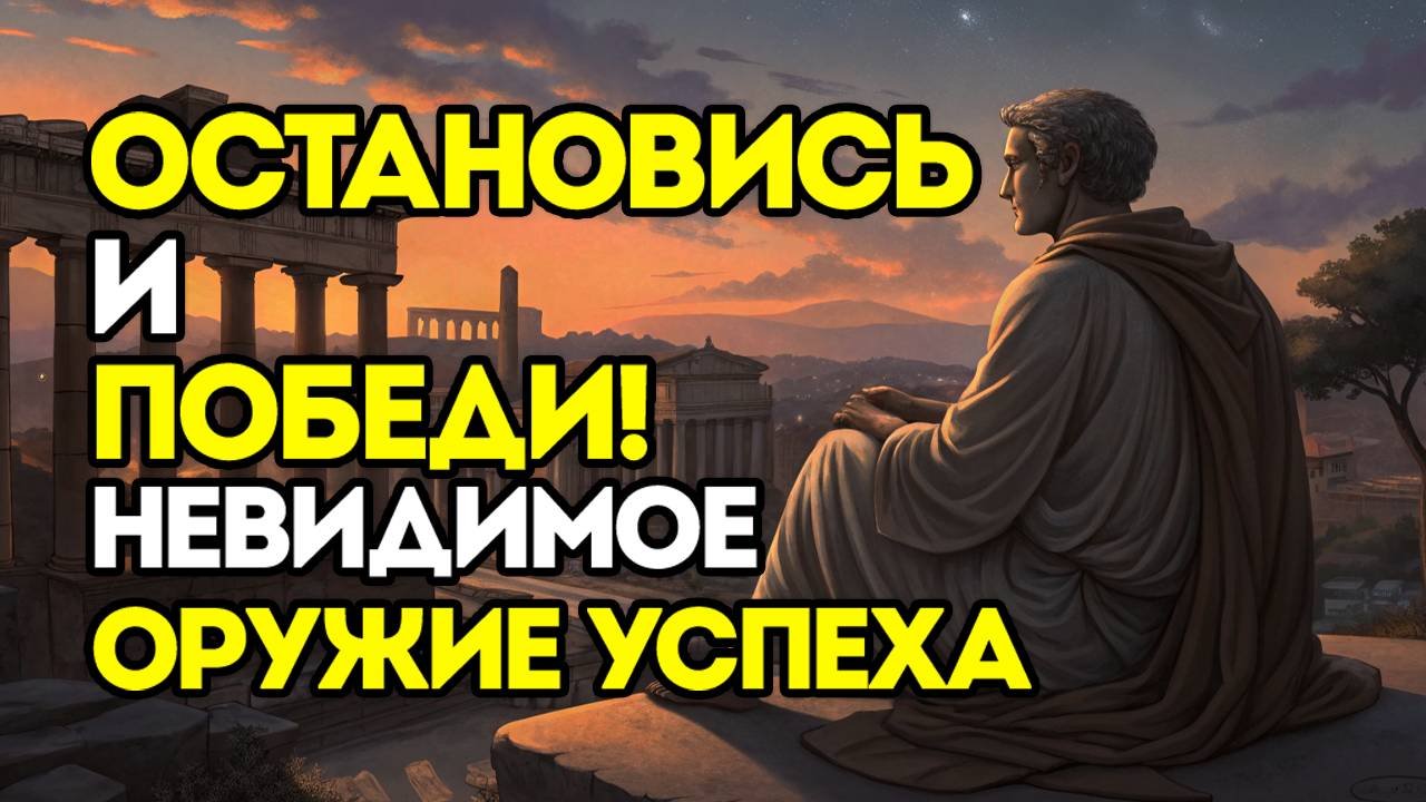 Почему СПЕШКА УНИЧТОЖИТ УСПЕХ: Стоический Секрет, о Котором Молчат. Стоицизм