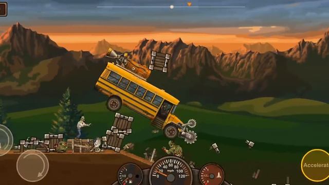 #6 Sixth full car in kid's game Earn to Die - Шестая прокачка машины в игре про зомби для детей смотреть онлайн