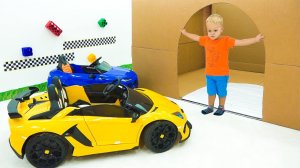 Влад и Ники. Крис спасает машинки из коробки и другие веселые истории для детей!