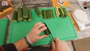 ТРИ СПОСОБА нарезки огурцов, для СУШИ, РОЛЛОВ - POV форма