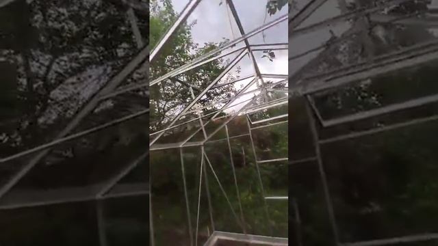 Теплица из стекла и алюминия установлена в СНТ Шар, г. ? смотреть онлайн