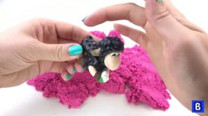 Сюрпризы из кинетического песка. Выпуск 1. Surprises from kinetic sand.