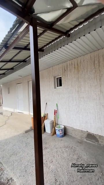 Моншаның алдына навес!Дополнение к бане. #навес #canopy #с? смотреть онлайн