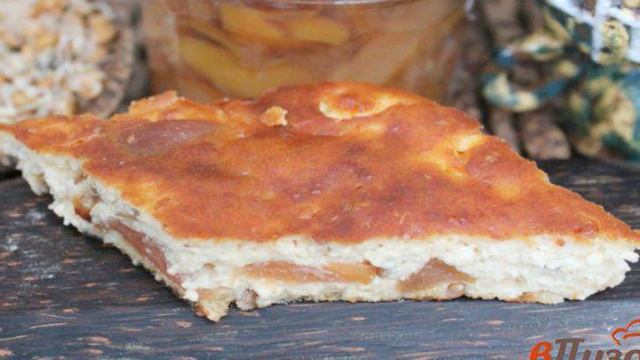 Творожная запеканка со сладкой грушей и пророщенной пшеницей