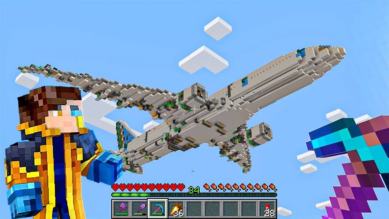 Я Построил САМОЛЁТ в Майнкрафт, Который Реально Работает!🔥 смотреть онлайн