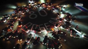 В Братске прошёл автофлешмоб, посвящённый Дню Победы