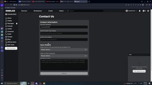 Как написать в тех поддержку роблокс ( Roblox )