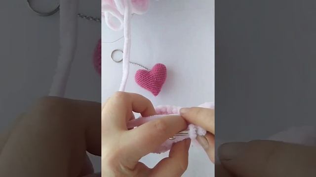 вязаная валентинка