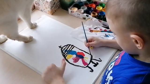 РИСУЕМ С ЮРИКОМ - ПОПУГАЙ