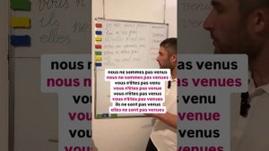 Спряжение французского глагола в прошедшем времени «V