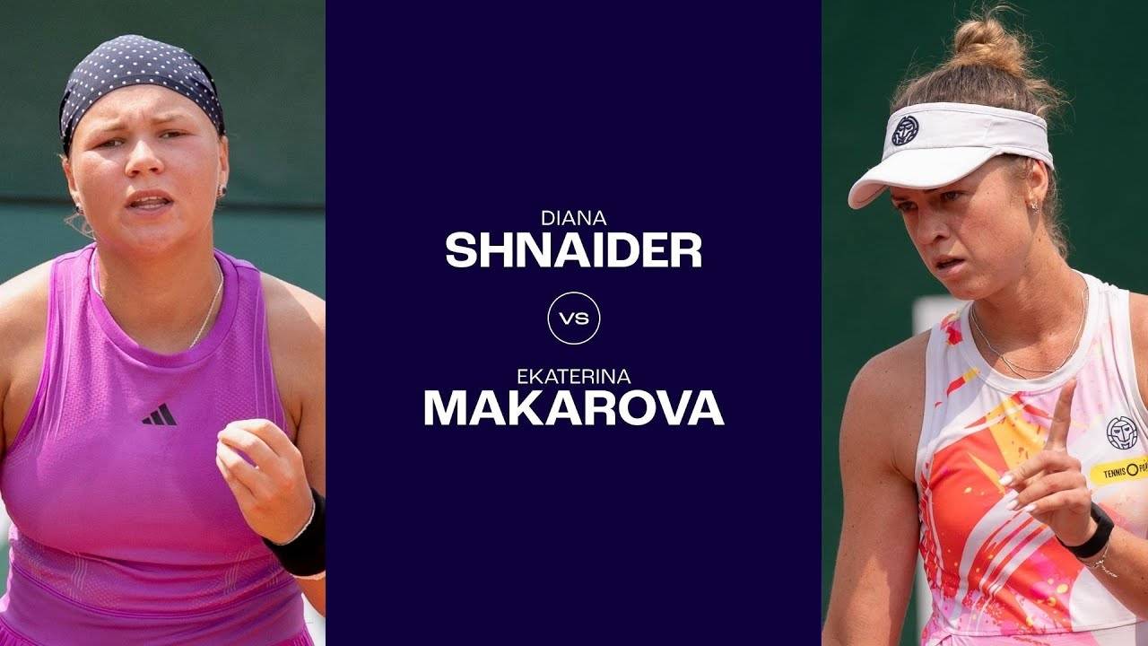 18.07.2024. Диана Шнайдер - Екатерина Макарова. WTA Budapest. Diana Shnaider - Ekaterina Makarova