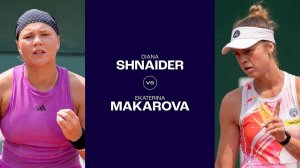 18.07.2024. Диана Шнайдер - Екатерина Макарова. WTA Budapest. Diana Shnaider - Ekaterina Makarova