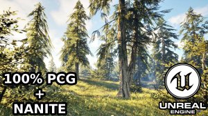 UE5 Walk in Photoreal Meadow  | Full PCG World + Nanite Boost | Forest Exploration & Mushroom Hunt