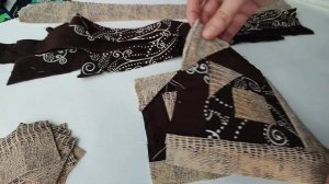 Лоскутный коврик в технике пэчворка Колодец, легкий п?