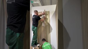 Монтаж интерьерных реек Stella