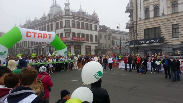 Старт на "Зеленый марафон" в г. Владивостоке,18.05.13