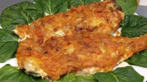 Скумбрия запеченная с овощами. Очень вкусный ужин.