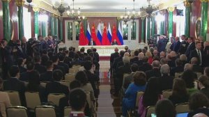 Церемония обмена подписанными документами и заявления для прессы