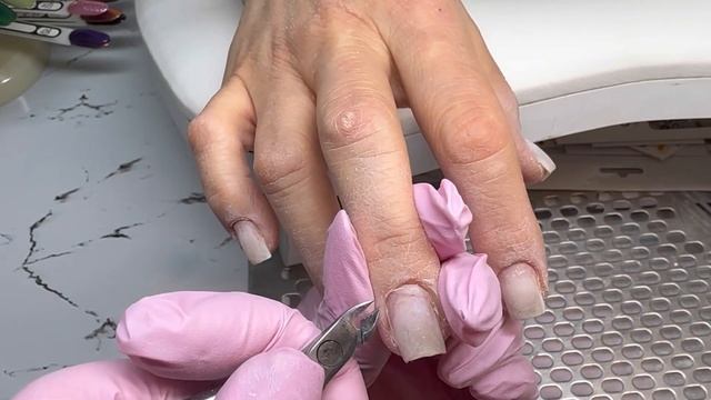 Нежный весенний маникюр💅 #маникюр #гельлак #гель #manicure #дизайн #nails #весеннийманикюр #нюдовый