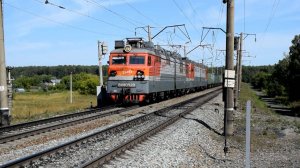 Электровоз ВЛ80С-120 с перегоняемым 2ЭС6-472 "Синара"