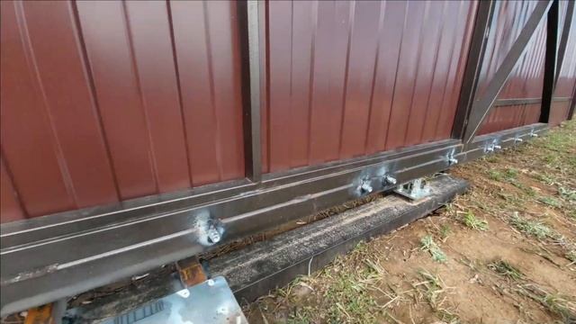 Как установить автоматику на откатные ворота своими р