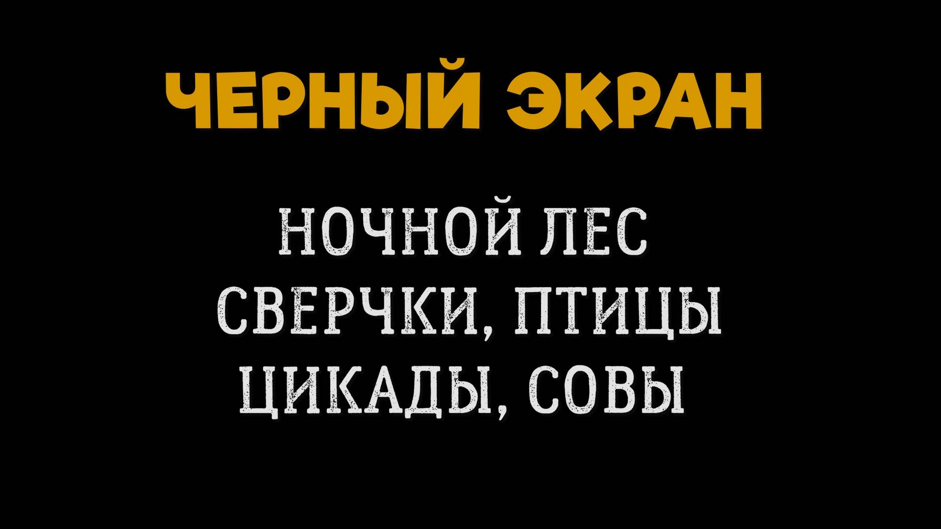 5 Часов под Звук Ночного Леса. Черный Экран. Белый Шум. Звуки Сверчков, Птиц, Цикад, Совы смотреть онлайн
