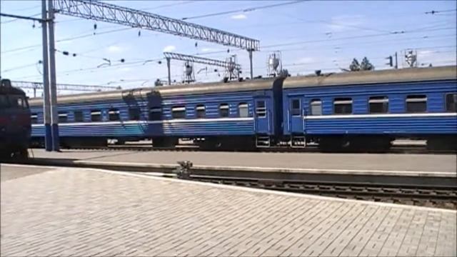 [UZ+БЧ] ЧС7-187 + Симферополь - Минск (Станция Симферополь)
