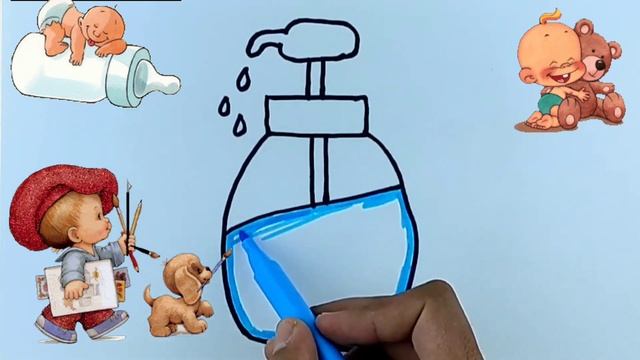 Baby soap is easy to draw Нарисуйте картинку мыла для детей #how  #like #baby #video #drawing #cute