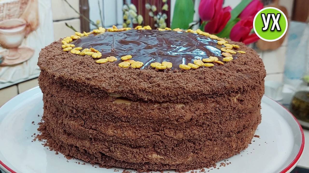 БЫСТРЫЙ и БОЛЬШОЙ торт на сковороде! бесподобно вкусно и ОЧЕНЬ просто.