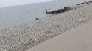 Анапа. Сегодня пасмурно. Пляж Малая Бухта. 8 мая 2025. 15.30