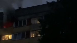 Санкт Петербург  Пожар на улицы Жени Егоровой 3к 2  9 эта