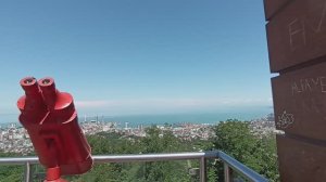 Верхняя станция канатной дороги Арго и обзорная площадка города Батуми 14.08.2024
