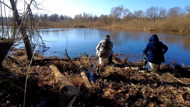 Весенняя рыбалка на болонку. Ловим плотву на шитика на
