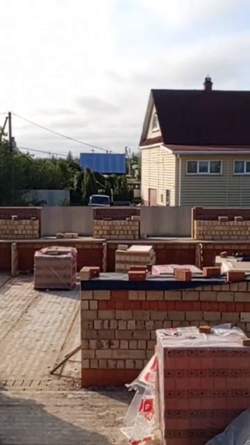 Дом из кирпича облицовка забутовка #строительство #ст? смотреть онлайн
