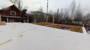 Дом из сип панелей 6 на 8/ За 9 минут таймлапс