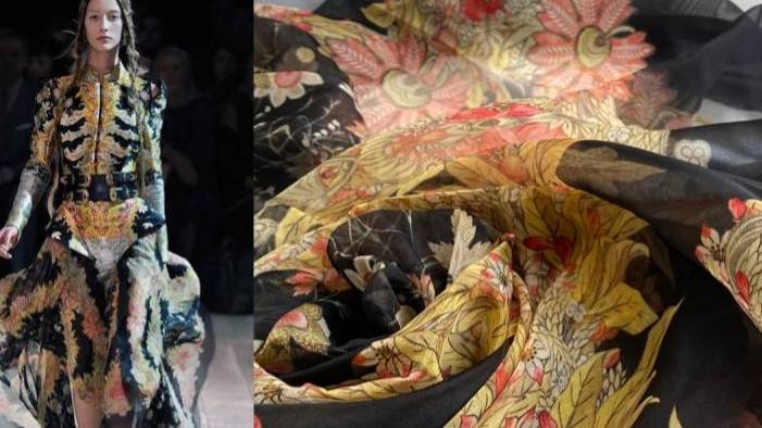 Шелк органза Alexander McQueen (Сток)