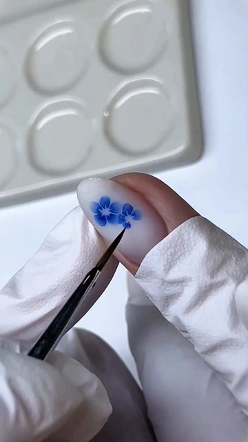 Акварельные НЕЗАБУДКИ 🌸💅 Самый нежный дизайн!