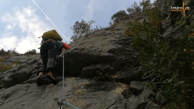Скалолазание в Arco Italy маршрут multi-pitch сложности 5с6а Moonbears