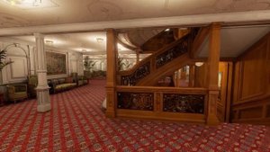 ИНТЕРЬЕРЫ ТИТАНИКА - ХОЛЛЫ ПАРАДНЫХ ЛЕСТНИЦ в игре Titanic - Honor and Glory