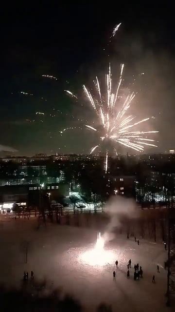 новогодний фейерверк 🎆🎆🎆 #зима #зимахолода #новыйг?
