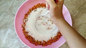 Облепиха с сахаром на заморозку / витамины на зиму