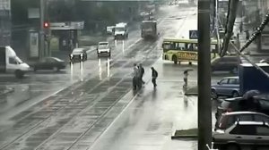 'Бешеный' трамвай в Перми