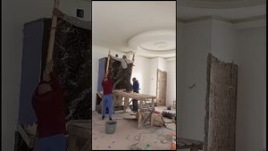 Клеим  слэб мрамора на камин #успех #рекомендации #жизн