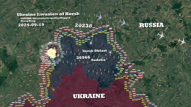 Ukraine Invasion of Kursk/Курск Everyday Mapped with Google Earth [Aug 2024 - Nov 2024]