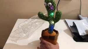 Видео обзор  Танцующий кактус поющий 120 песен с подсве?