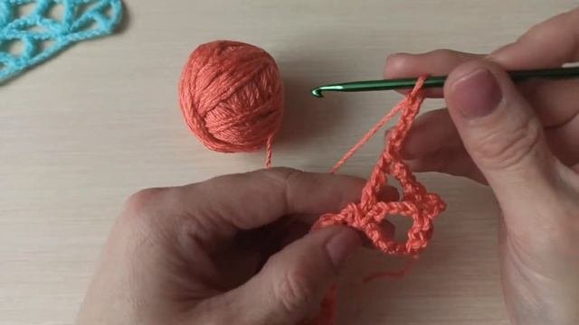 Красивая сетка - узор крючком.